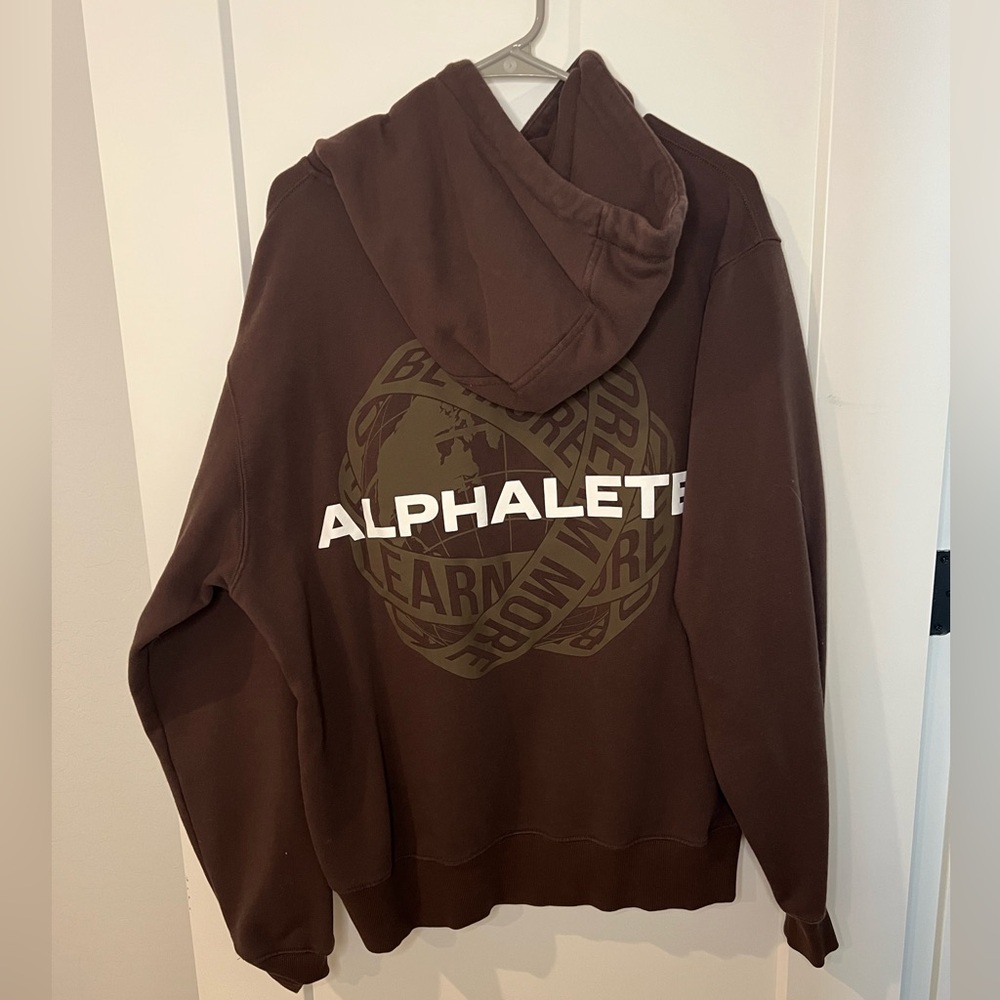 Alphalete Brown Logo Hoodie